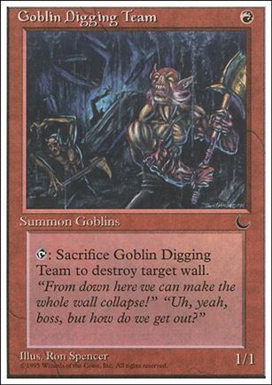 Magic the Gathering: Chronicles (Base Set) card 49 Goblin Digging Team