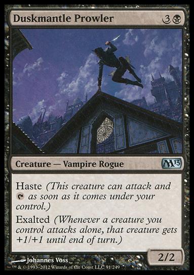 Magic the Gathering: 2013 Core Set (Base Set) card 91 Duskmantle Prowler