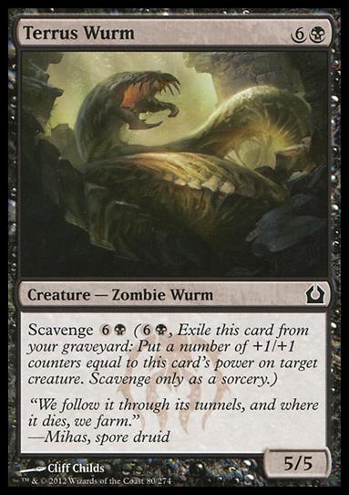 Magic the Gathering: Return to Ravnica (Base Set) card 80 Terrus Wurm