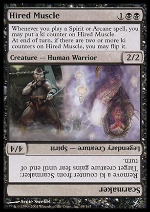 Magic the Gathering: Betrayers of Kamigawa (Base Set) card 69 Hired Muscle / Scarmaker