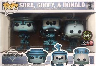 POP! Disney Multi-Packs figure nn11-B Sora, Goofy, & Donald (Tron) (Glow-in-the-Dark) 