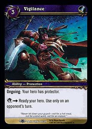 World of Warcraft: Through the Dark Portal (Base Set) card 126 Vigilance