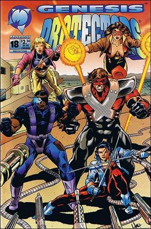 Protectors (1992) issue 18 Direct Edition Cover