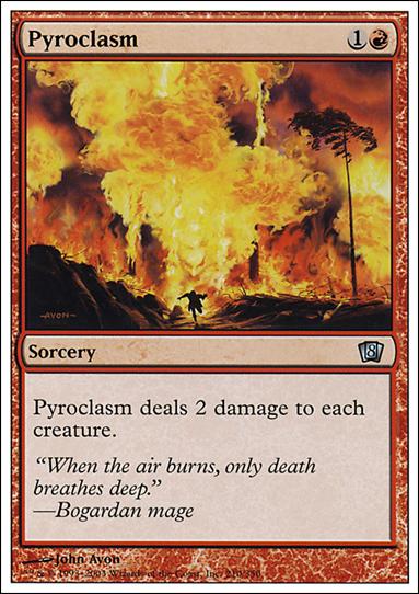 Magic the Gathering: 8th Edition (Base Set) card 210 Pyroclasm