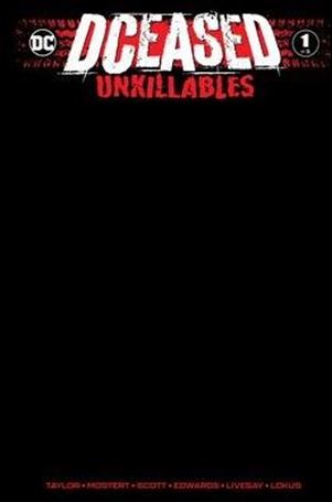 DCeased: Unkillables issue 1-D Unknown Comics Blank Black Cover