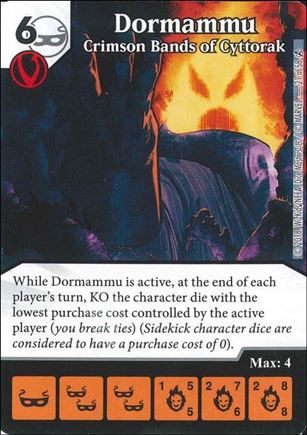 Marvel Dice Masters Avengers Infinity Campaign Box  card 21 Dormammu: Crimson Bands of Cyttorak