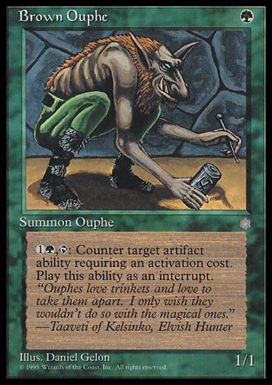Magic the Gathering: Ice Age (Base Set) card 228 Brown Ouphe