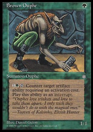 Magic the Gathering: Ice Age (Base Set) card 228 Brown Ouphe