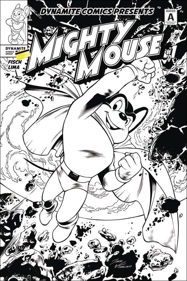 Mighty Mouse (2017) issue 1-F Igor Lima 1:10 Black and White Cover