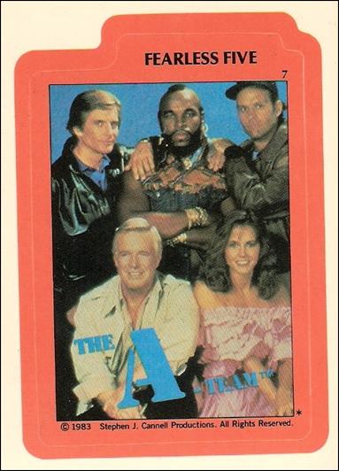 A-Team (Sticker Subset) card 7 Fearless Five
