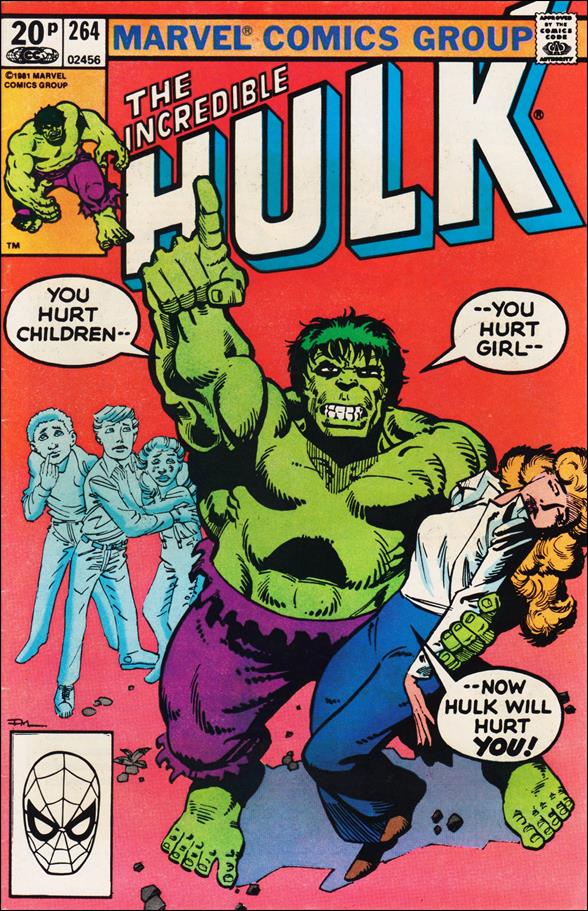Incredible Hulk (1968) issue 264-B UK Price Cover
