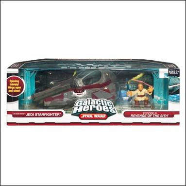 Star Wars: Galactic Heroes Cinema Scenes figure 29 Obi-Wan Kenobi's Jedi Starfighter (RotS)