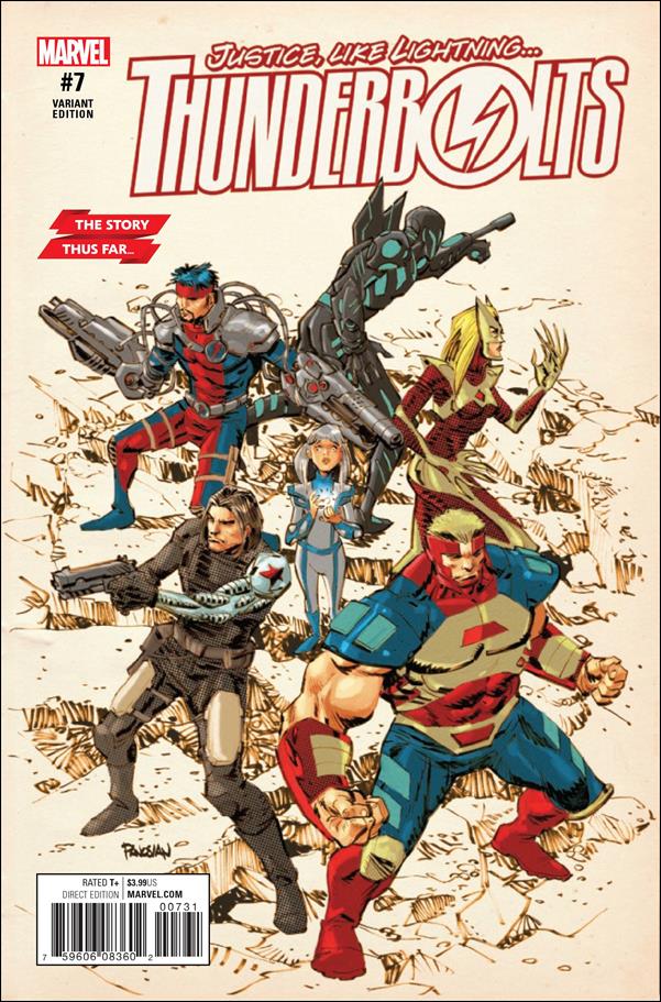 Thunderbolts (2016) issue 7-B Dan Panosian The Story Thus Far... Cover