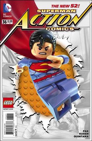 Action Comics (2011) issue 36-B LEGO Cover