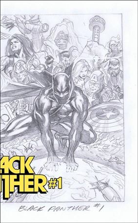 Black Panther (2022) issue 1.00-L Alex Ross Sketch Wraparound Cover (2nd Printing)