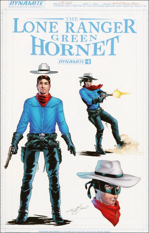 Lone Ranger / Green Hornet issue 1-C Giovanni Timpano 1:15 Design Cover
