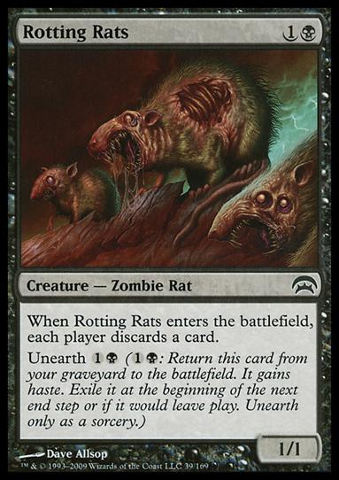 Magic the Gathering: Planechase (Base Set) card 39 Rotting Rats
