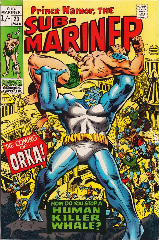 Sub-Mariner (1968) issue 23-B UK Price Cover