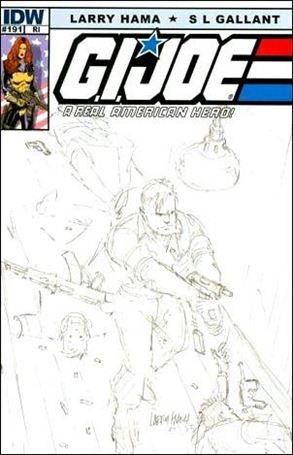 G.I. Joe: A Real American Hero issue 191-B Larry Hama 1:10 Sketch Cover