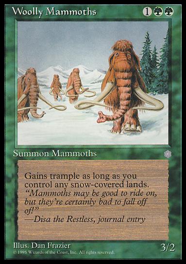 Magic the Gathering: Ice Age (Base Set) card 278 Woolly Mammoths