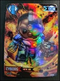 DC Comics Ooshies Collector Cards: Series 2 card 58 Cyborg: New 52 Foil 