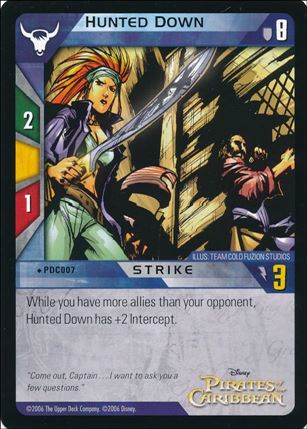 Pirates of the Caribbean - Dead Man's Chest (Base Set) card PDC007 Hunted Down