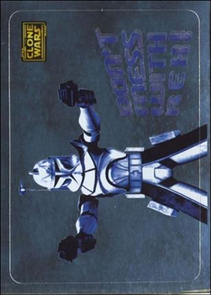 Star Wars: The Clone Wars Trading Card Stickers (Foil Stickers Subset) card 6