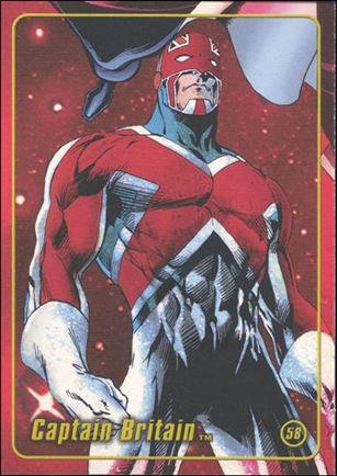 Marvel Heroes Figure Factory: Series 2 (Base Set) card 58 Captain Britain