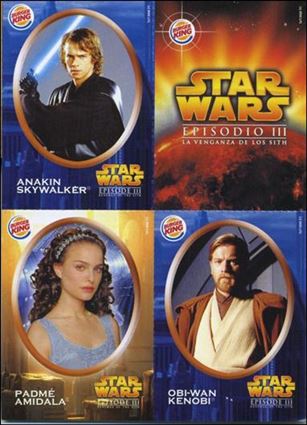 Star Wars: Episode III Revenge of the Sith Burger King Stickers (Promo) card nn4