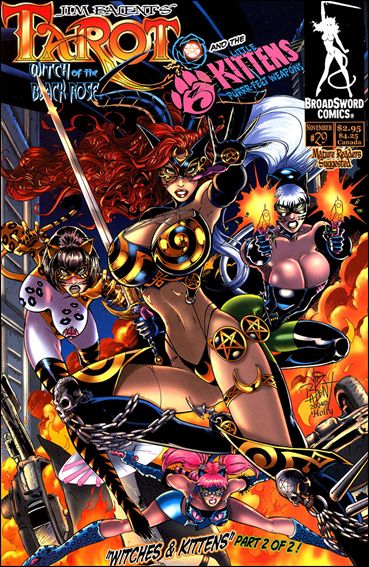 Tarot: Witch of the Black Rose issue 29 Tarot & 3 Little Kittens Cover