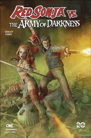 Red Sonja vs. the Army of Darkness issue 1-K Björn Barends Foil 1:10 Cover