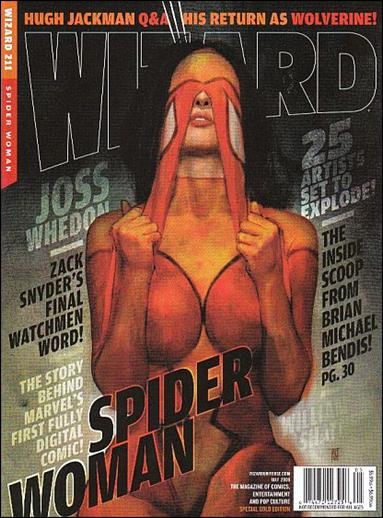 Wizard: The Magazine of Comics, Entertainment and Pop Culture issue 211 Gold Edition Alex Maleev Spider-Woman Cover