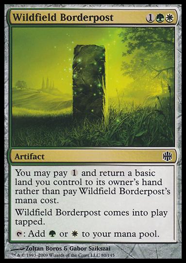 Magic The Gathering: Alara Reborn (Base Set) card 80 Wildfield Borderpost