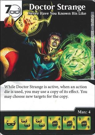 Marvel Dice Masters Avengers Infinity Campaign Box  card 18 Doctor Strange: Never Have You Known His Like