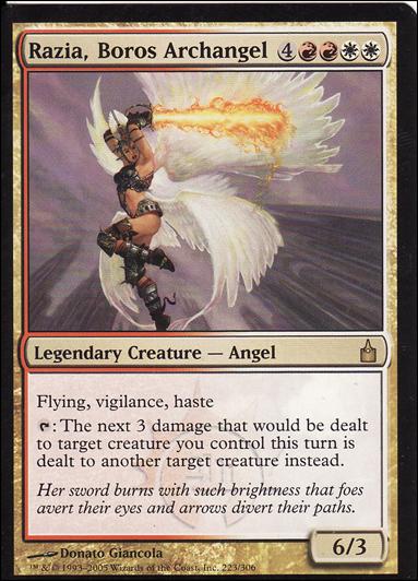 Magic the Gathering: Ravnica (Base Set)  card 223 Razia, Boros Archangel
