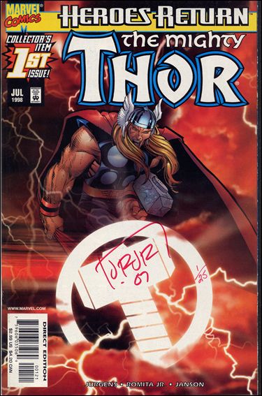 Thor (1998) issue 1-E DF (Signed by John Romita Jr.) 1/25