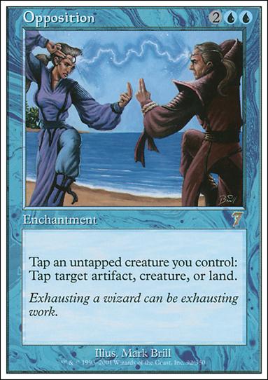 Magic the Gathering: 7th Edition (Base Set) card 92 Opposition