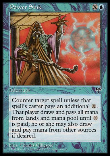 Magic the Gathering: Mirage (Base Set) card 83 Power Sink