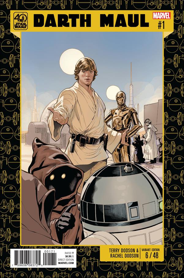 Darth Maul issue 1-C Terry Dodson Star Wars 40th Anniversary  Cover
