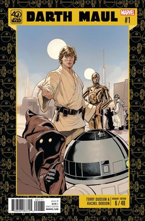 Darth Maul issue 1-C Terry Dodson Star Wars 40th Anniversary  Cover