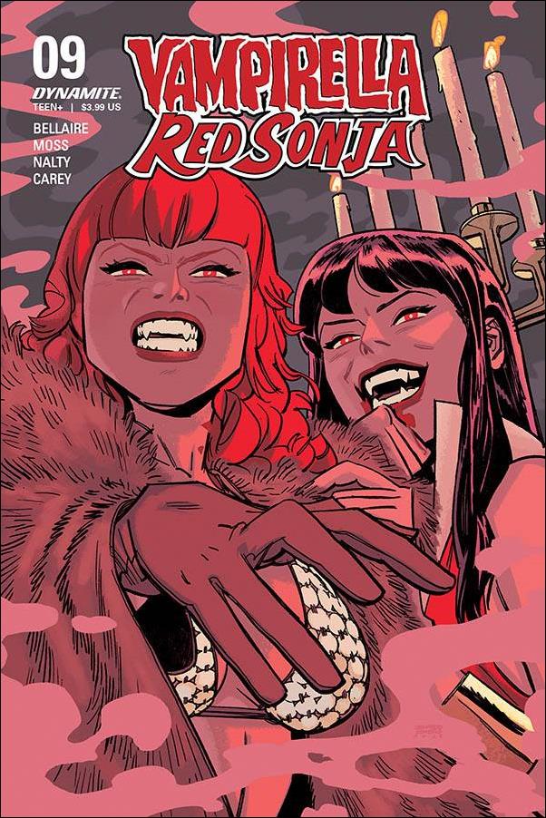 Vampirella / Red Sonja issue 9-C Leonardo Romero Cover