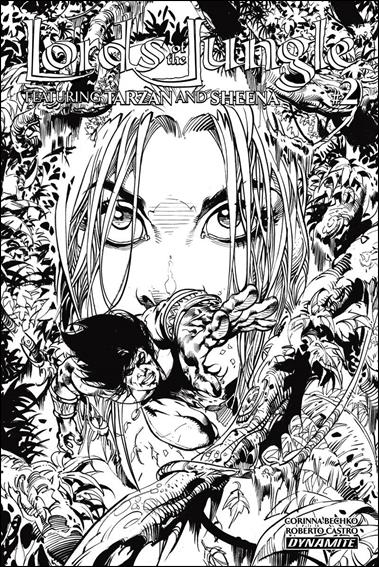 Lords of the Jungle issue 2-C Roberto Castro 1:10 Black & White Cover