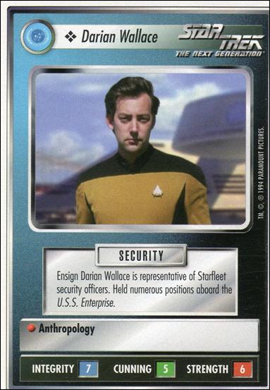 Star Trek: Premiere Unlimited (Base Set) card 203 Darian Wallace 