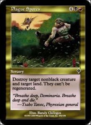 Magic the Gathering: Invasion (Base Set) card 260 Plague Spores