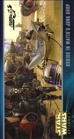 Star Wars: Episode I Widevision: Series 1 (Expansion Subset) card X-3 Droids in Watto's Junk Shop