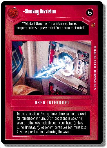 Star Wars: Cloud City Limited (Base Set) card 61 Shocking Revelation