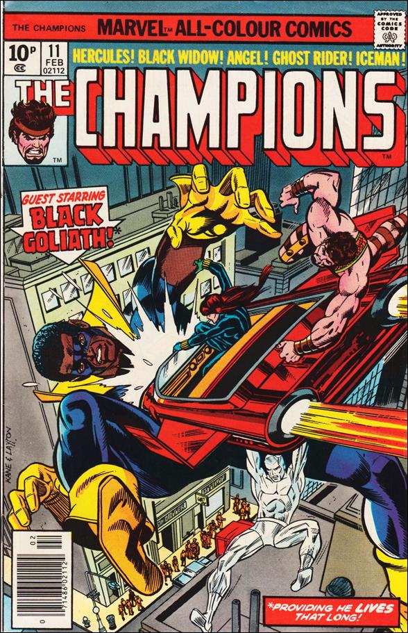 Champions (1975) issue 11-B UK Price Cover