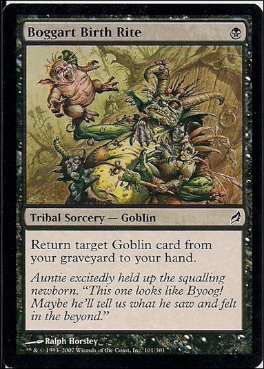 Magic the Gathering: Lorwyn (Base Set) card 101 Boggart Birth Rite
