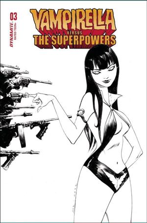 Vampirella vs. the Superpowers issue 3-G Jae Lee 1:10 B&W Cover