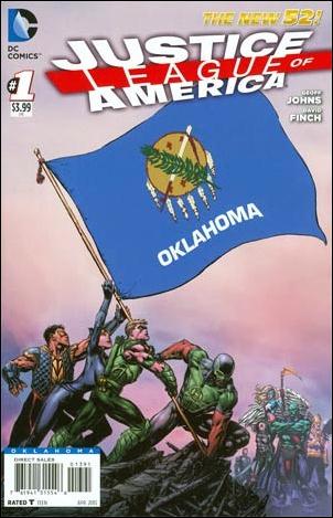 Justice League of America (2013)  issue 1-NK Oklahoma State Flag Cover